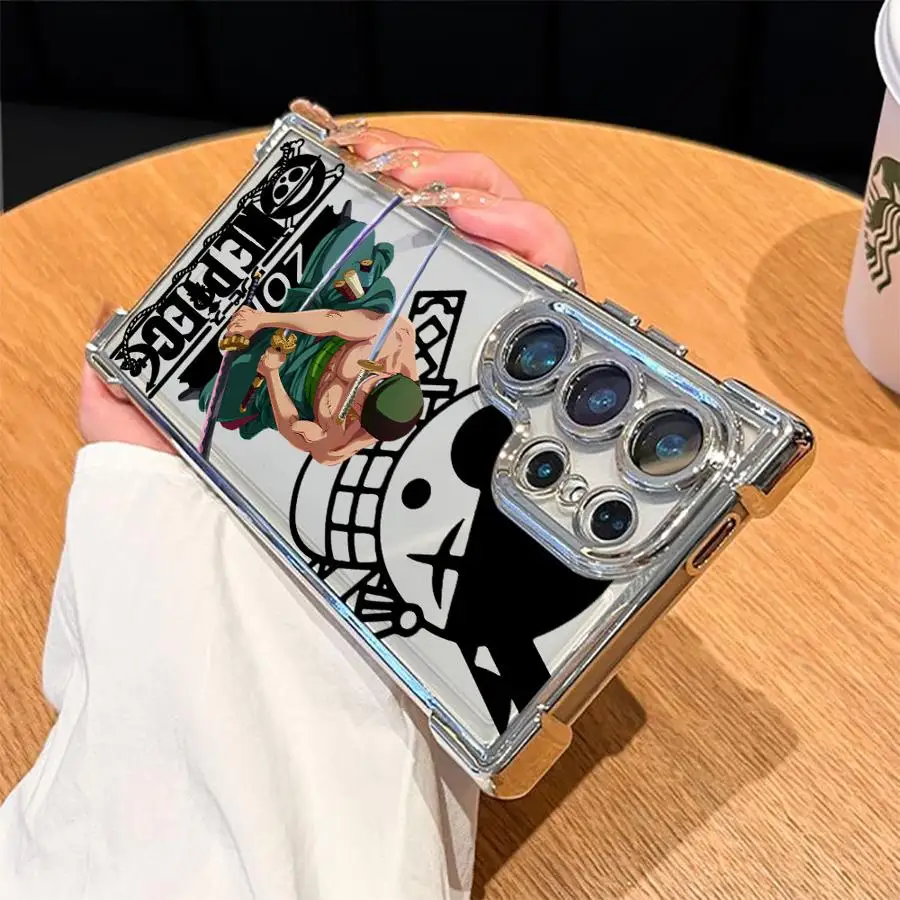 One Piece Zoro Luffy Soft Phone Cover Case for Samsung Galaxy S25 Edge S22 Ultra S21 Plus S24 S20 FE S23