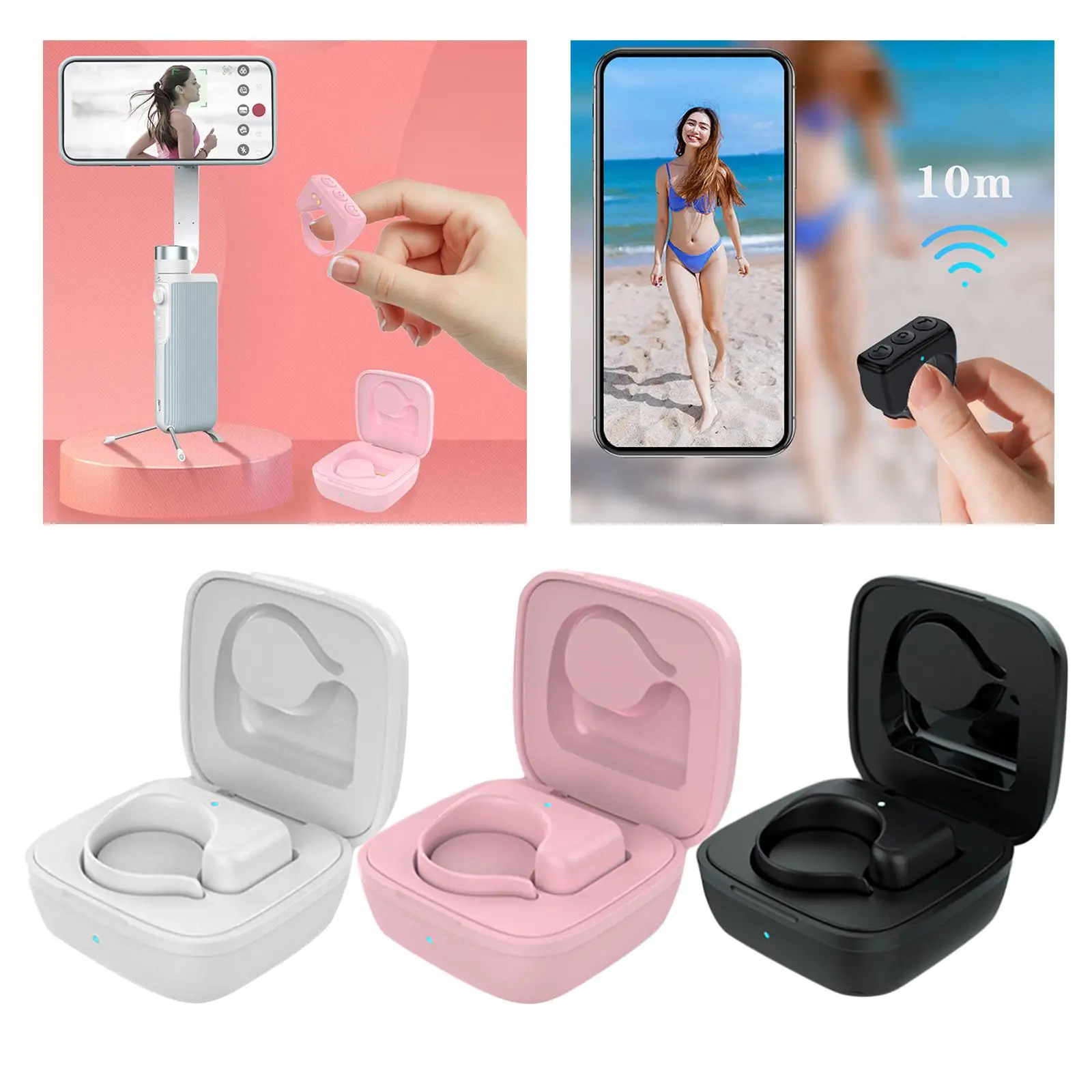 5.0 Fingertip Video Controller  Selfie Controller Camera Controller Remote Control  for Mobile Ph Tok