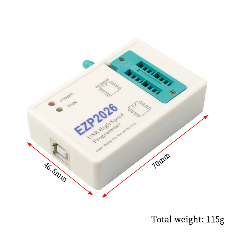 Nowy programator USB o wysokiej prędkości EZP2026 do programowania pamięci EEPROM SPI FLASH Chip BIOS 24/25/93/95 — zdjęcie produktu 2