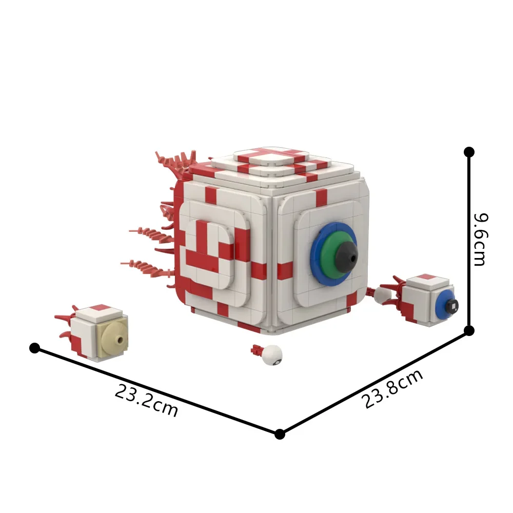 Moc cthulhu primeira forma olho de cthulhu blocos de construção conjunto modelo monstro diy quebra-cabeça para fãs adultos e colecionadores