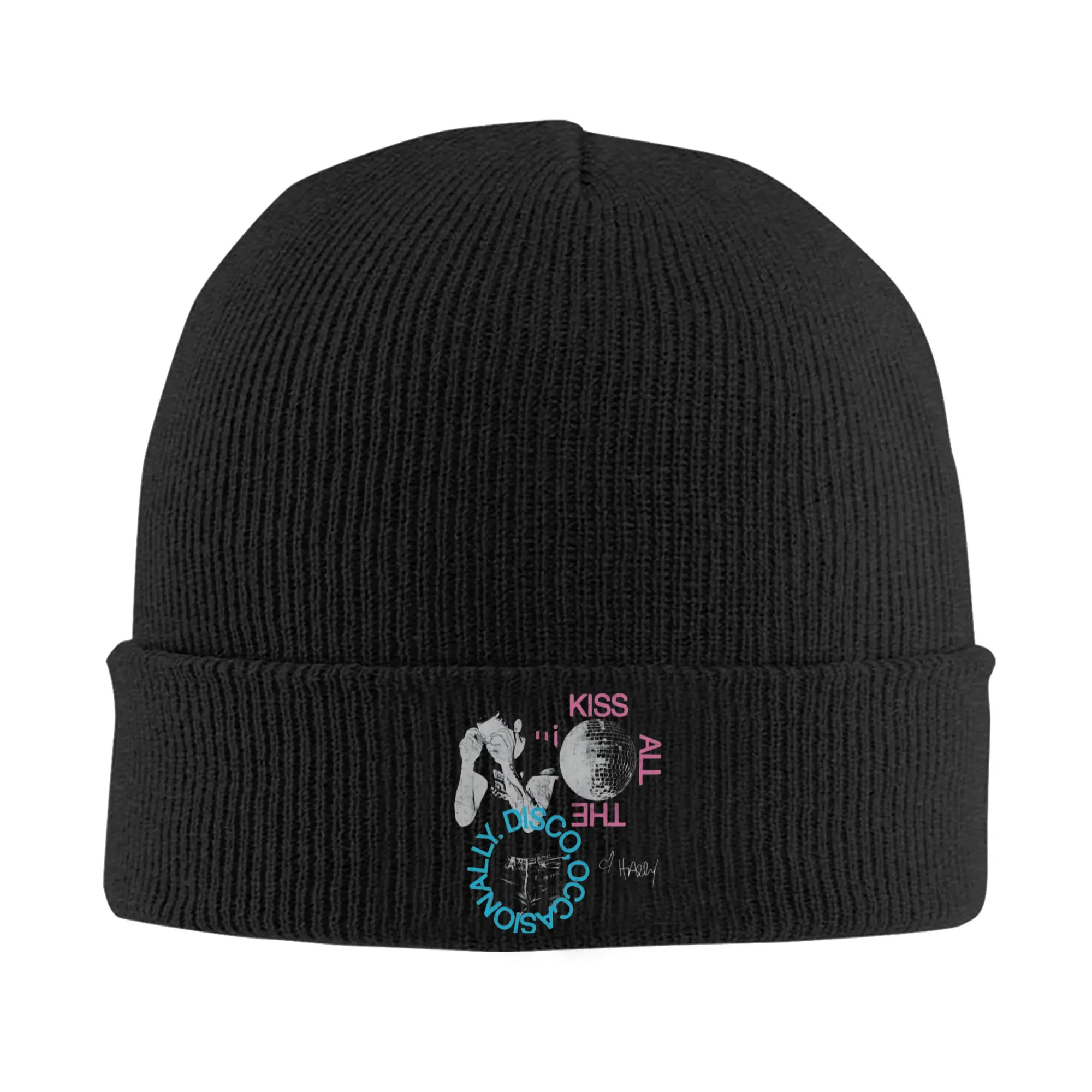 Kiss All The Time Disco Hat Autumn Winter Beanie Warm Muisc Caps Men Women Acrylic Knitted Caps
