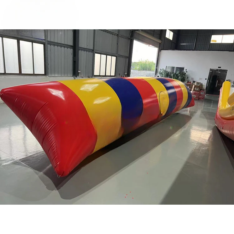 Lake Sport Game PVC Floating Water Blob Jump Trampoline Inflatable Water Catapult Blob