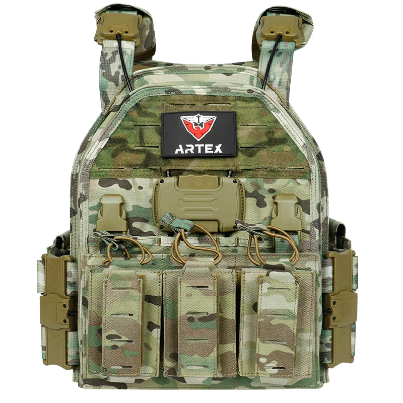 ARTEX8125 Nylon One-Click Quick-Release Tactical Vest for Military Enthusiasts Real Person CS Outdoor Multi-Functional Vest