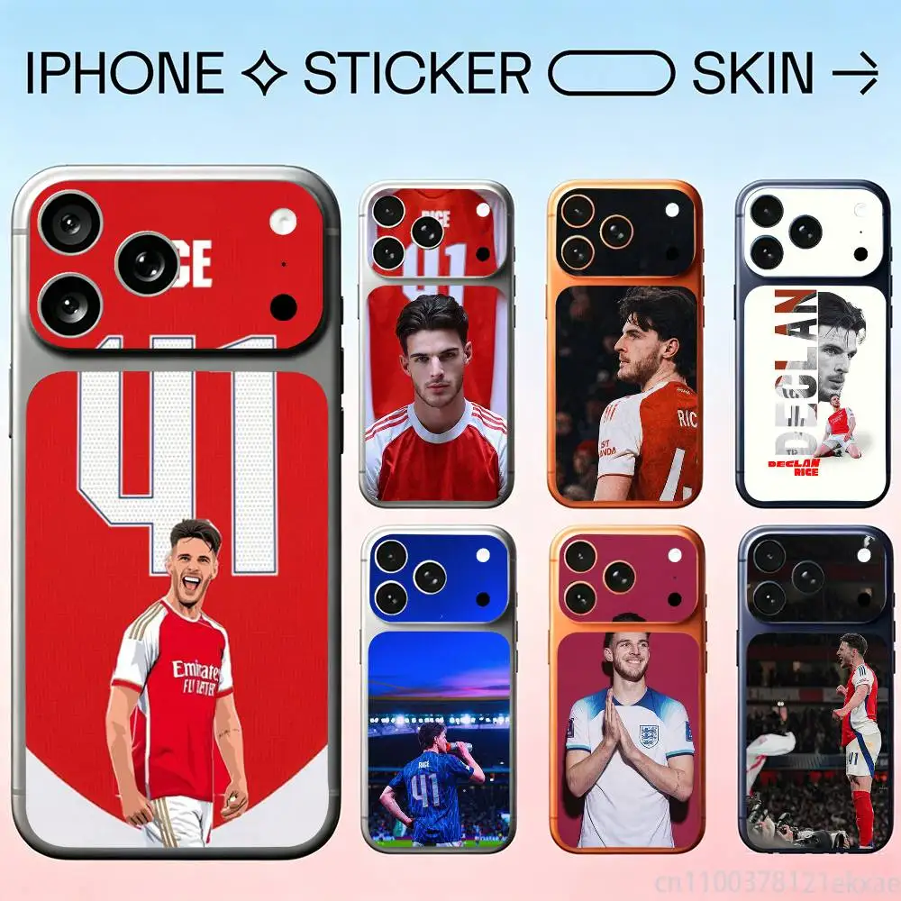 Handsome Declan Rice 41 For Apple iPhone 17Pro,17Pro Max Battry Back Cover with Camera Decal Skin Rear Protective Sticker Film