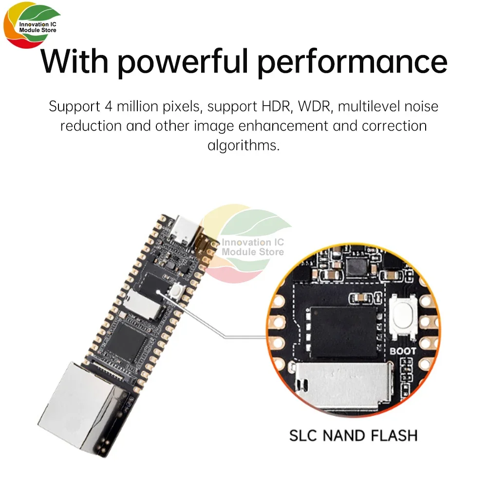 Placa de desarrollo Luckfox Pico Plus Cortex-A7, placa de demostración de inteligencia Artificial, procesador de visión RV1103 con Ethernet para Linux