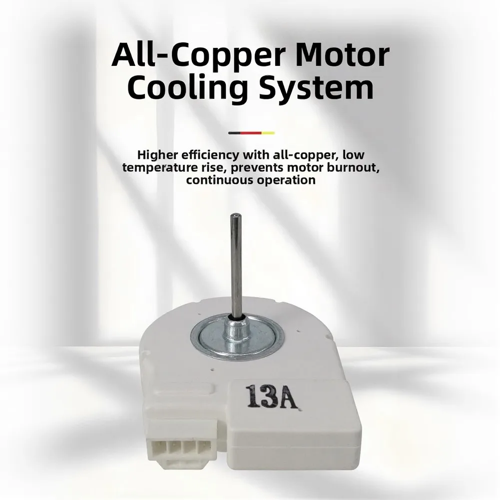 13A All Copper Refrigerator Evaporator Fan Motor Efficient Cooling System Low Noise Replacement Motor For Fridge