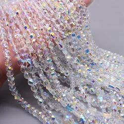 A Quality Transparent Crystal Glass Beads AB Color Heart Star Bear Clover Faceted Loose Spacer Beads For Jewelry Making DIY