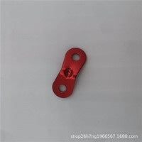 10pcs Aluminum Double Eye Camping Tent Adjustable Slide Rope Clip for Canopy Wind Cord Fastening Tent Accessories
