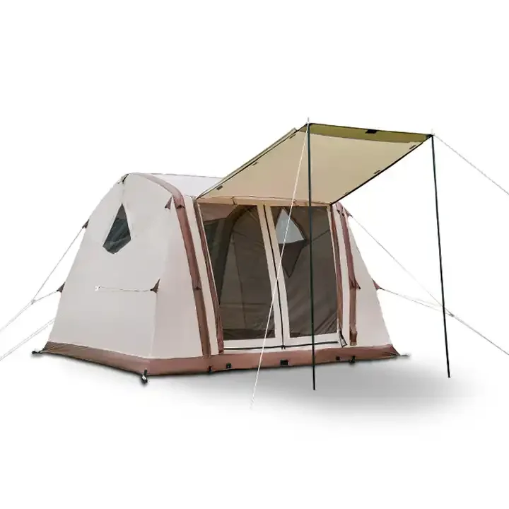 

Outdoor Double Layer 2 Room Air Tent 4-6 Person Waterproof Inflatable Family Camping Tent
