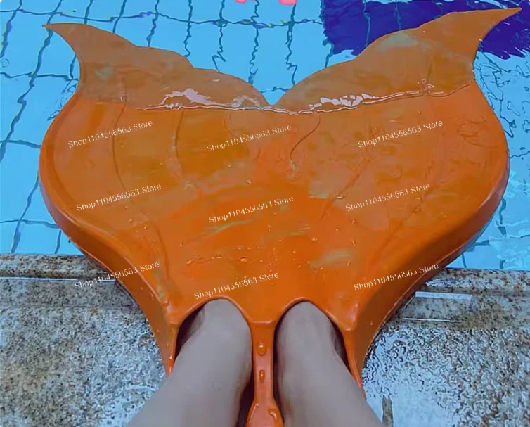 Professional Mermaid Monofin for Training, High Performance Swim Fin Made of Soft & Flexible Rubber