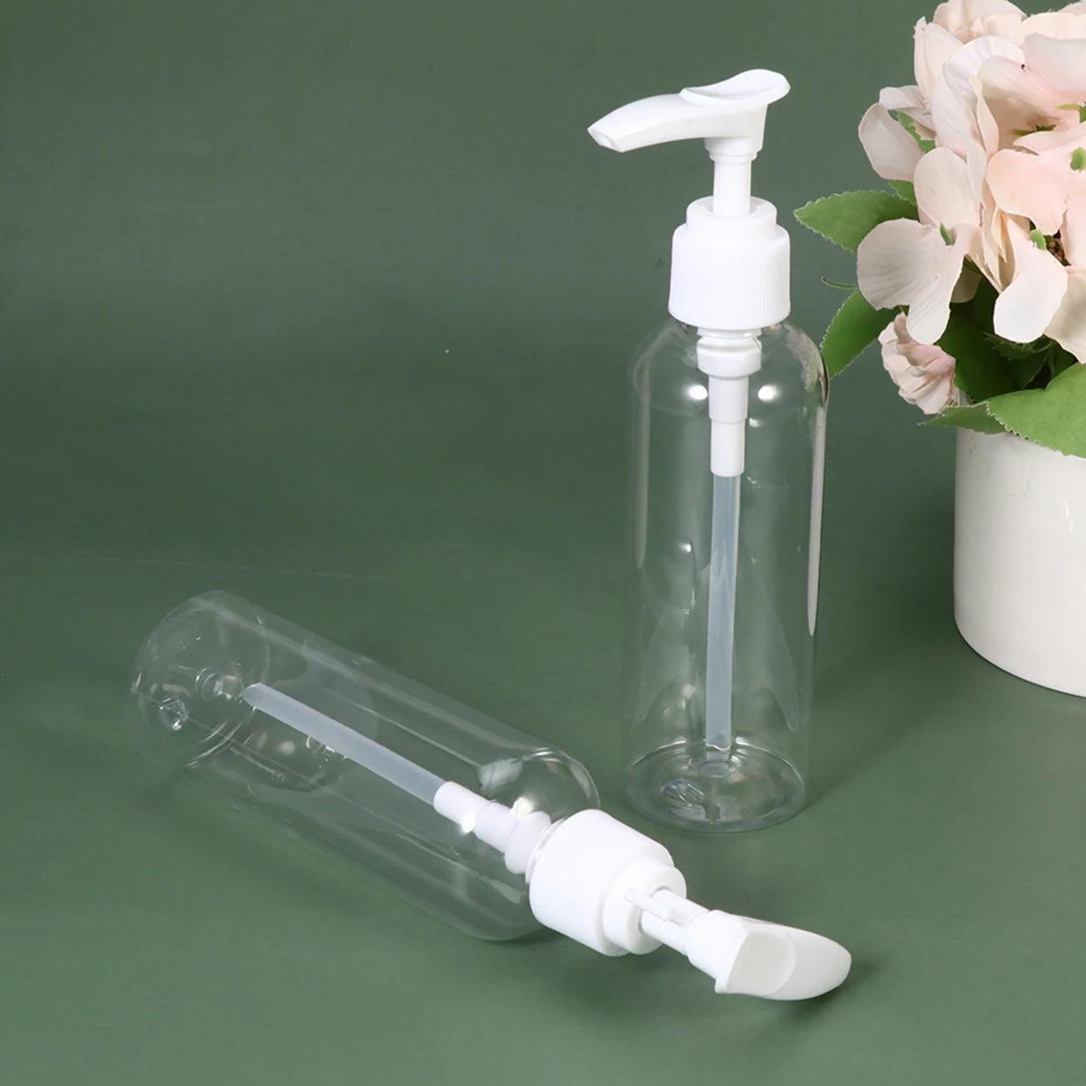 

10 Pcs Pump Lotion Bottle Travel Shampoo and Conditioner Bottles Sample Dispenser Container Empty with for Soap