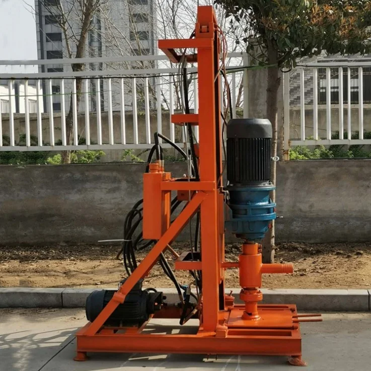 100m Deep Hydraulic Small Rotary Water Electric Portable Borehole Well Drilling Machine Rotary Rig Borehole Drilling Machine