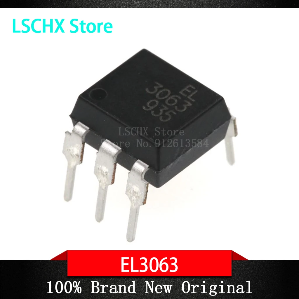 10 PCS EL3063 DIP-6 EL 3063 6 PIN DIP ZERO CROSS TRIAC DRIVER PHOTOCOUPLER