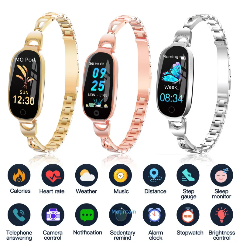 Borderf18-reloj inteligente para mujer, pulsera íntima con Bluetooth y pstrack, período fisiológico femenino, Huaqiang North