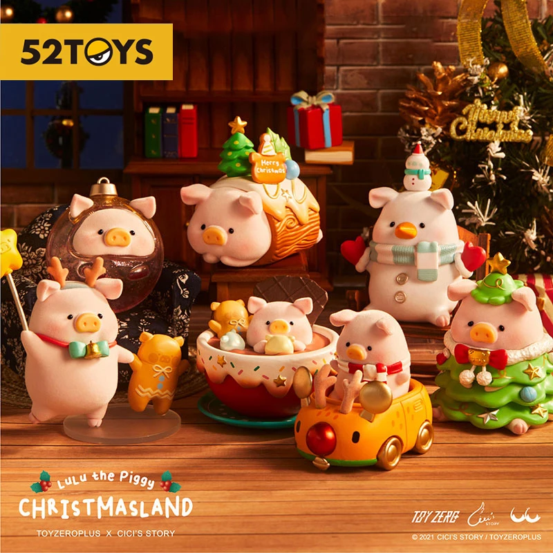 

LuLu the Piggy Christmas Land Series милые фигурки LULU Pig Фигурки игрушки коллекционные куклы игрушки подарок для детей девочек