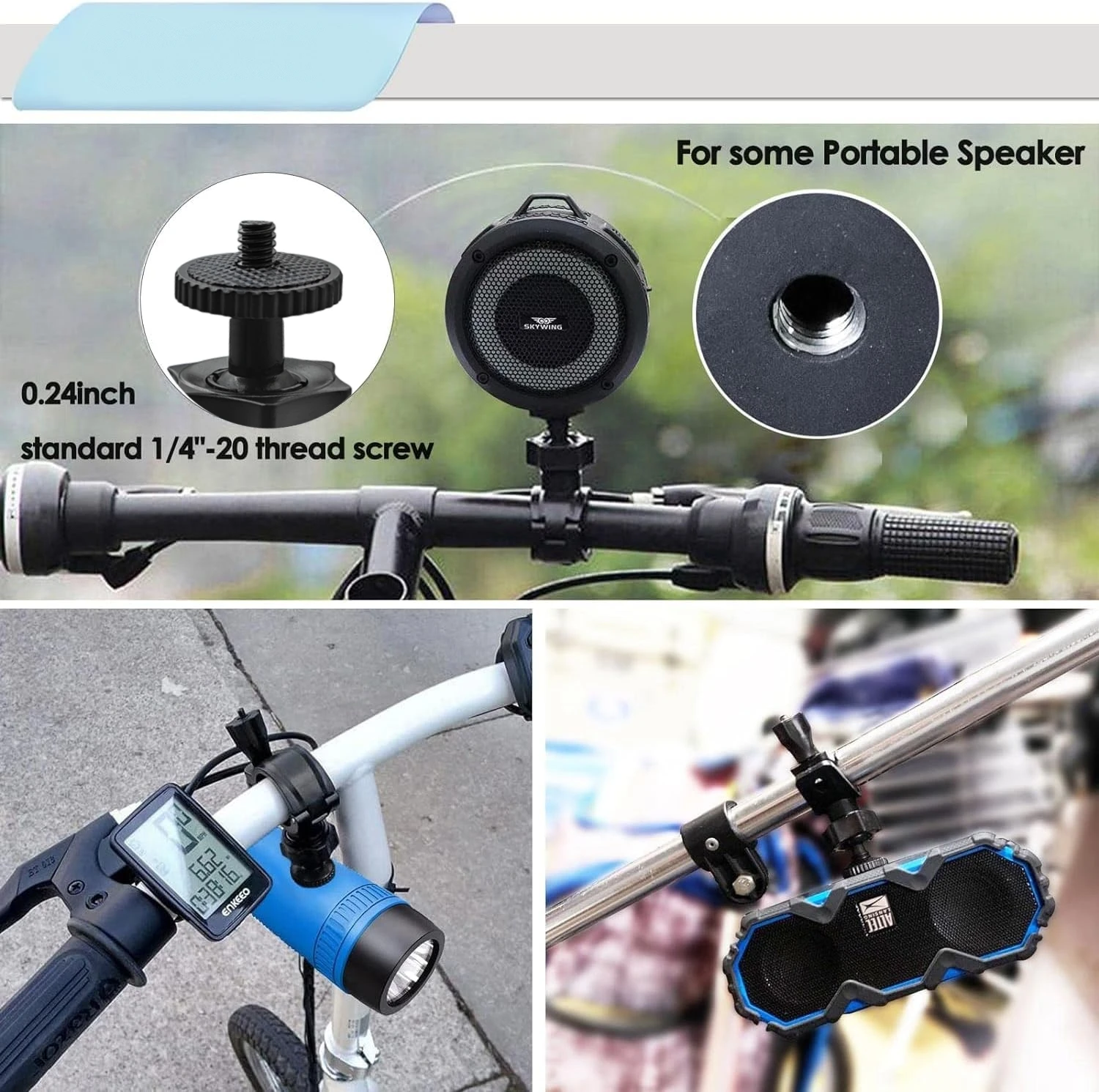 Bicycle Mobile Phone Holder Suitable For Gopro Camera Accessories O Ring Screw Head Motorcycle Riding Fixed Bracket Adapter