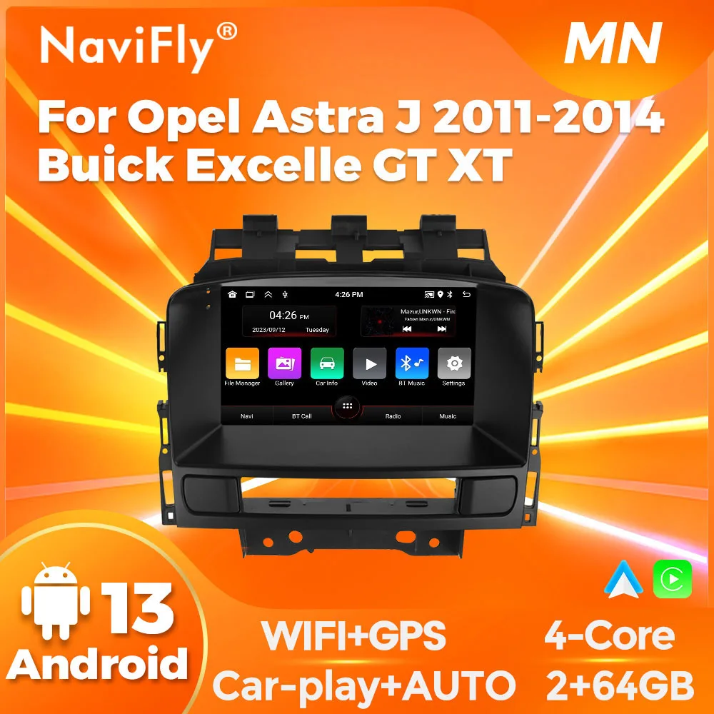 

MEKEDE Wireless Carplay Android AUTO 2+64G car radio For opel Astra J 2011-2014 Buick Excelle GT XT GPS stereo Player Head Unit