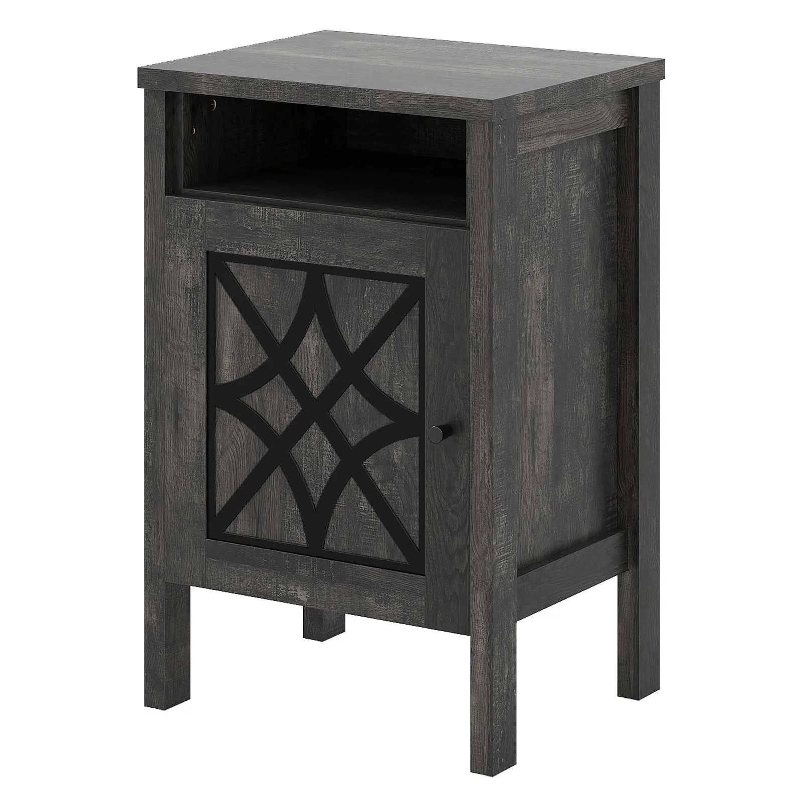 

Тумба-подставка для робота-пылесоса с дверцей и открытой полкой для дома, офиса, гостиной