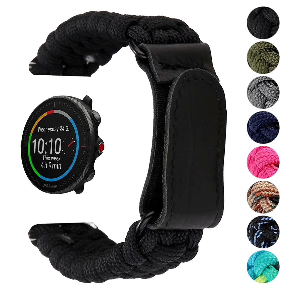 Nylon Wrist Strap for Polar Vantage M2 M/IGNITE 2 Watch Bracelet Smartwatch Band for Polar Grit X/Unite WatchBand 20mm 22mm