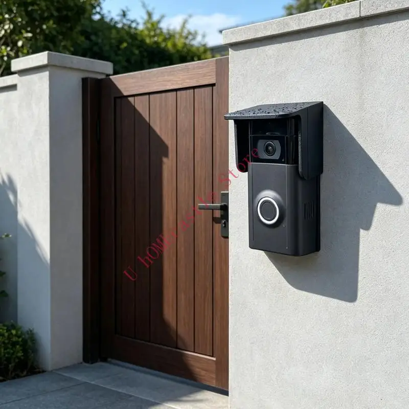 63HF Easy Installs Weather Resistant Video Doorbell Protective Cover For Outdoor Use Prevents Rain And Sun Harm