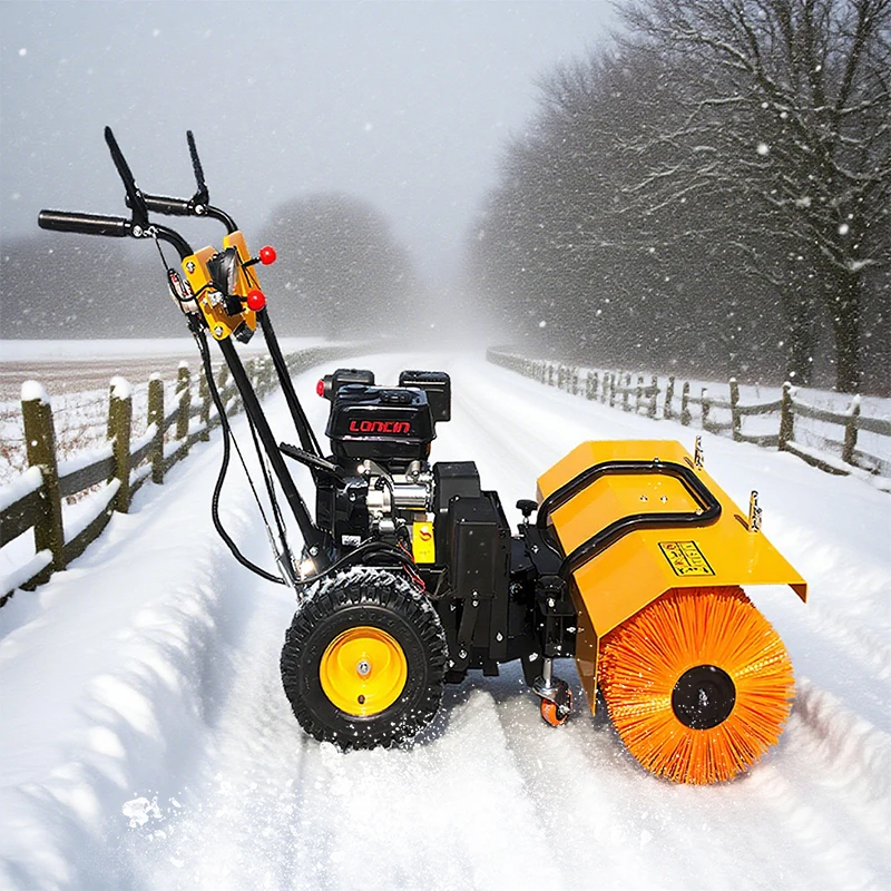 New Handheld Snow Sweeper Grass Power Brush Machine Road Snow Cleaning Brush Sweeper Fast Delivery Snowplow Snow Blower