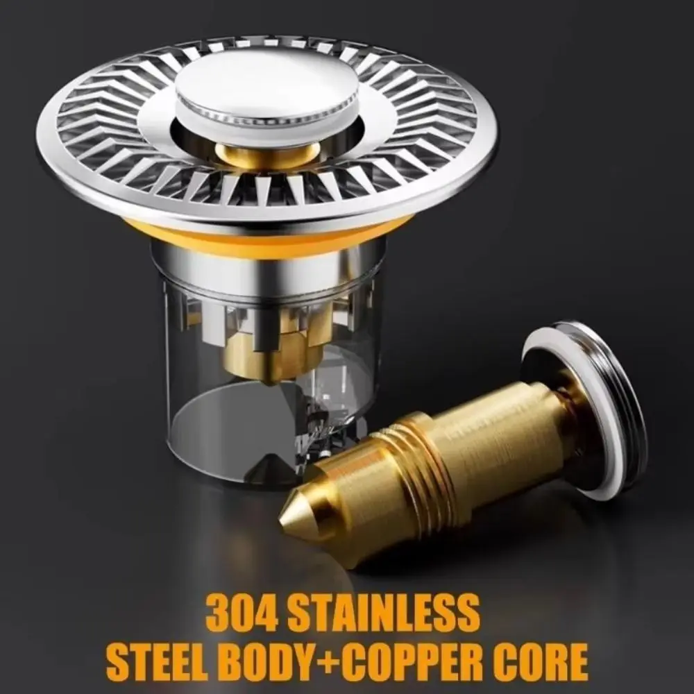 

Multi-functional Strainer Detachable Drain Stopper Easy Installation Bounce Cores Push-type Bounce Cores Fast Drainage System