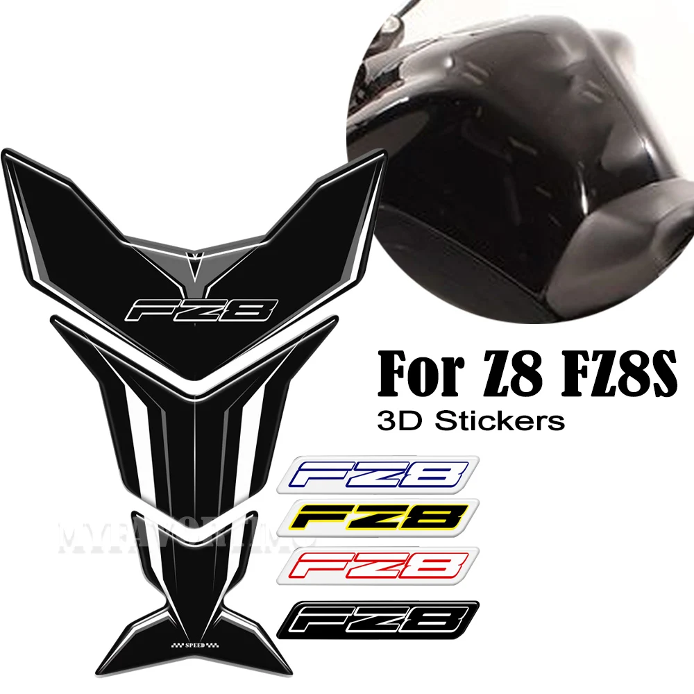 

For Yamaha FZ8 FZ8S Motorcycle Oil Fuel Tank Pad Protector Decals Fish Bone Stickers Emblem