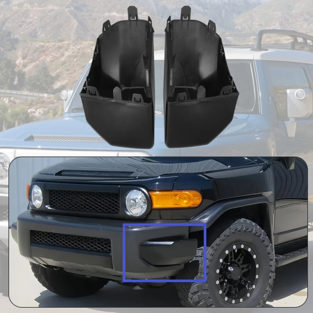 

2 шт. матовый черный передний бампер, угловая накладка накладка для Toyota FJ Cruiser 2007 2008 2009 2010 2011-2014, версия для США 52422-35060