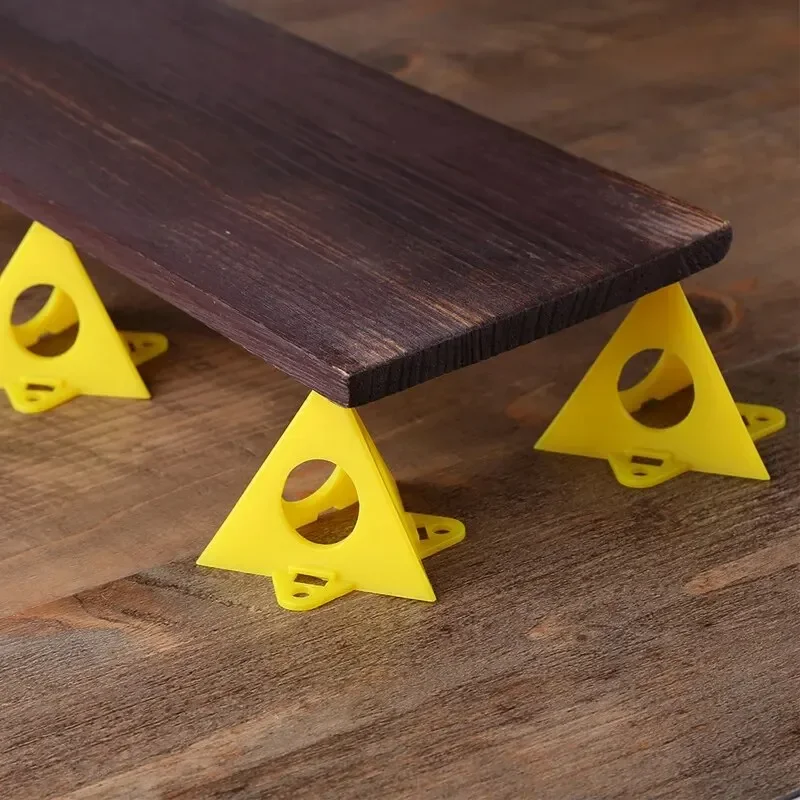 Pyramid Triangle Spraying Powder Coating Wooden Plank Support Bracket Feet Plastic Tapered Woodworker's Paint Bracket