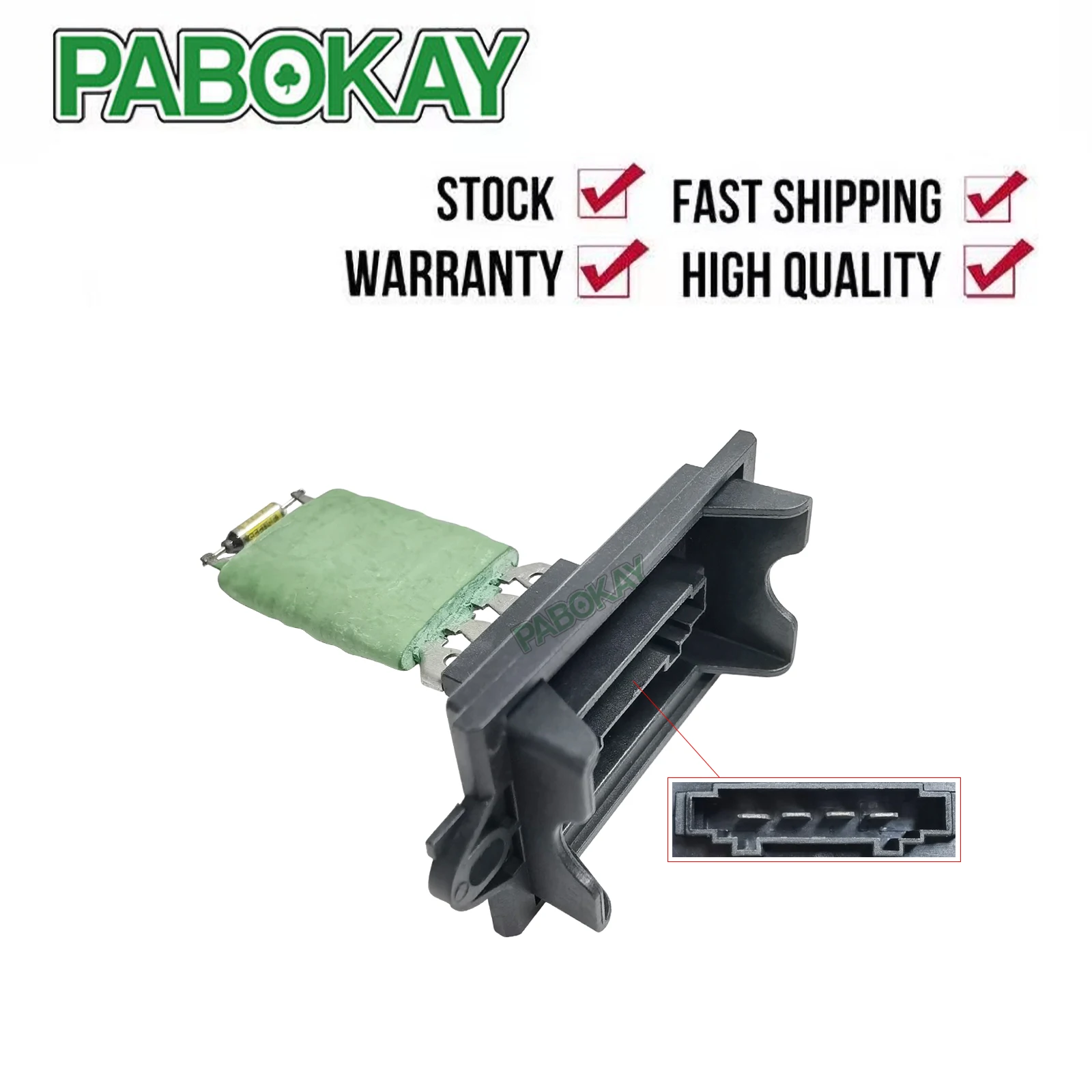 

For Citroen C2 C3 Peugeot 1007 Heater Blower Motor Fan Resistor 6441Q7 6441.Q7 509509 731477 665054 35.10029 3510029 GA15273