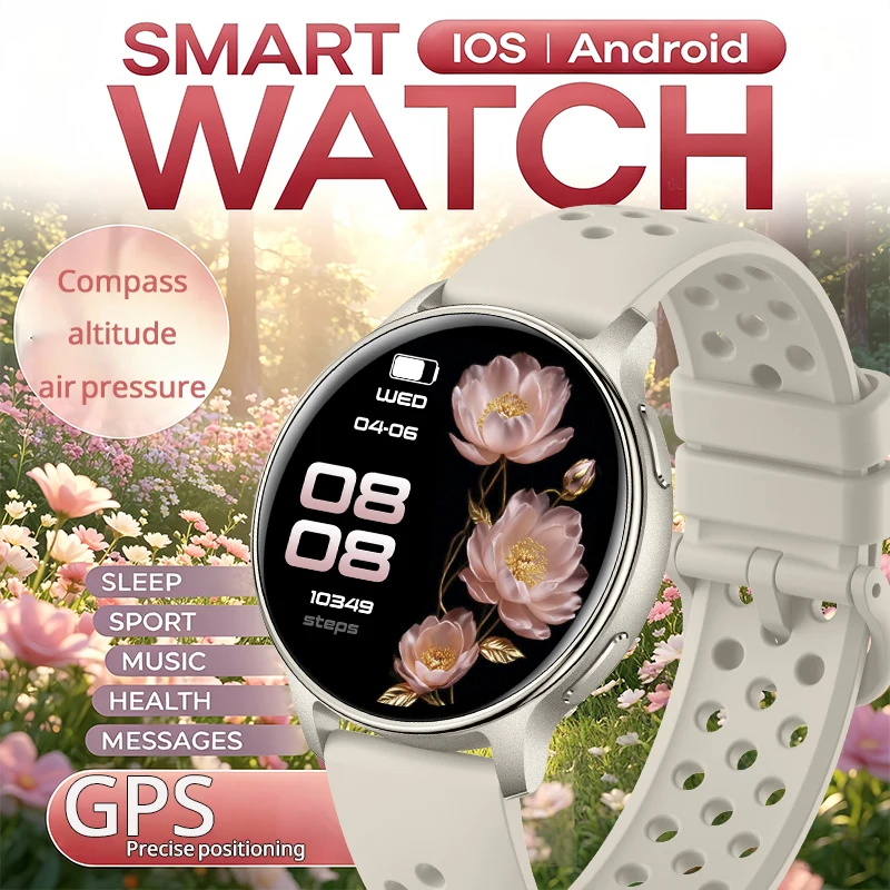 

Smart Watch Built in GPS Bluetooth Call Outdoor Sport IP68 Waterproof 100+Sports Mode Heart Rate Monitor Health Smartwatch Women