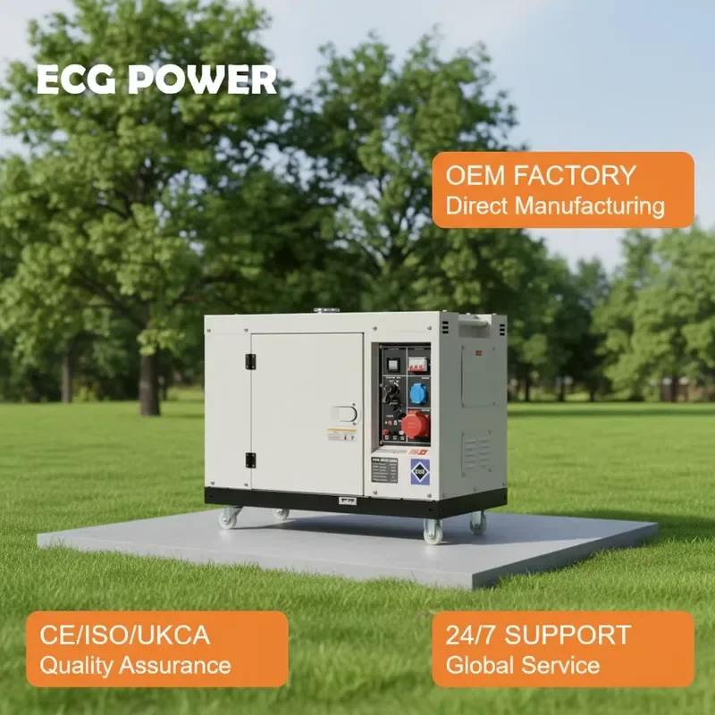 POWER 10kW Generators Soundproof Power Generator Set Super Silent 10kw Low Price Generators for Backup