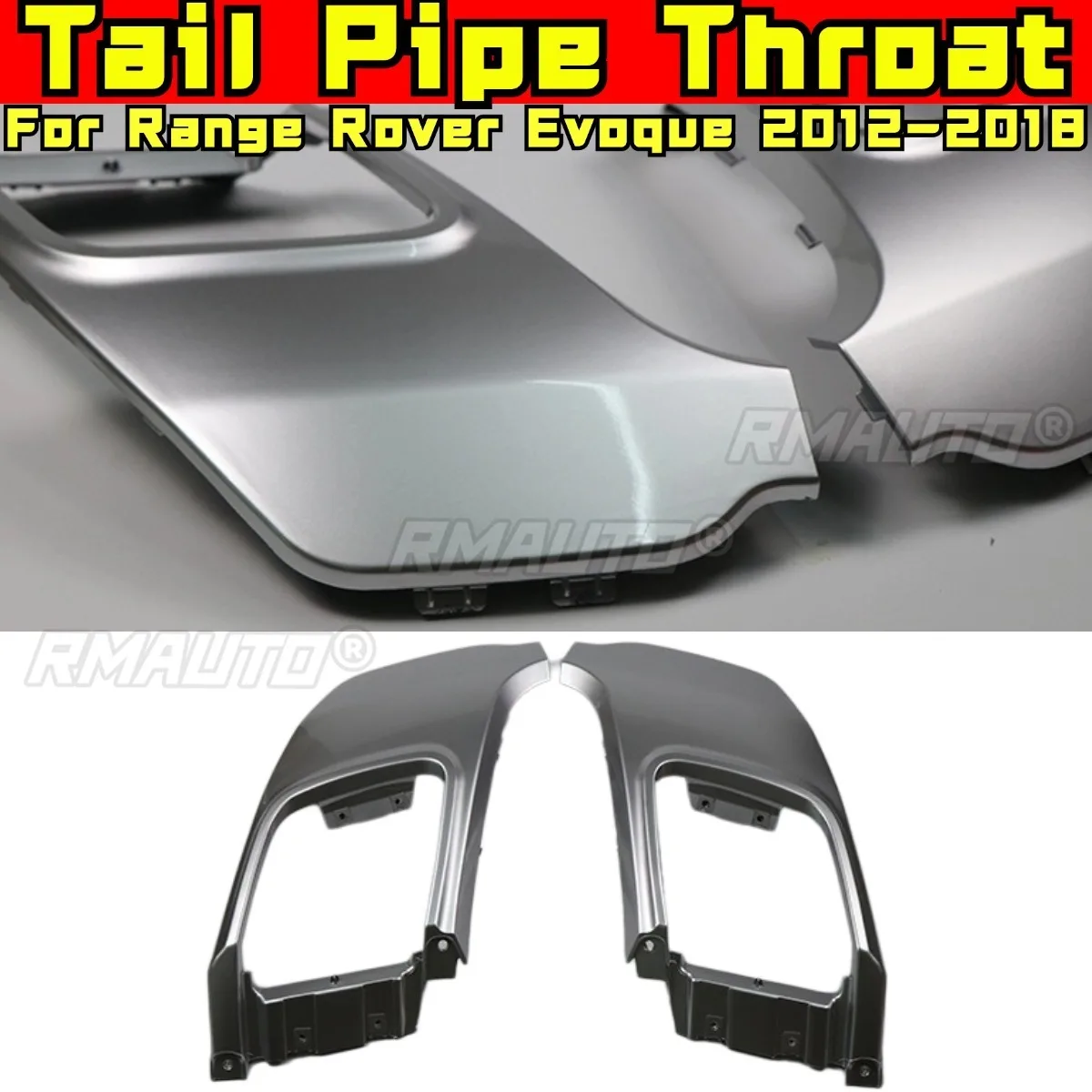 

For Range Rover Evoque 2012-2018 Car Accessories Tail Pipe Throat Car Exhaust Pipe Tip Body Kit