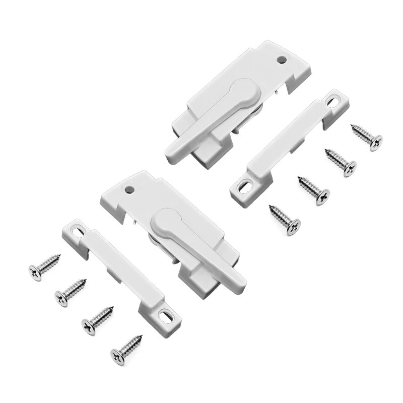 L69A Lock with Screws Zinc Alloy Sash Lock Sliding Window Lock Fittings for Vertical and Horizontal Sliding Window image 2