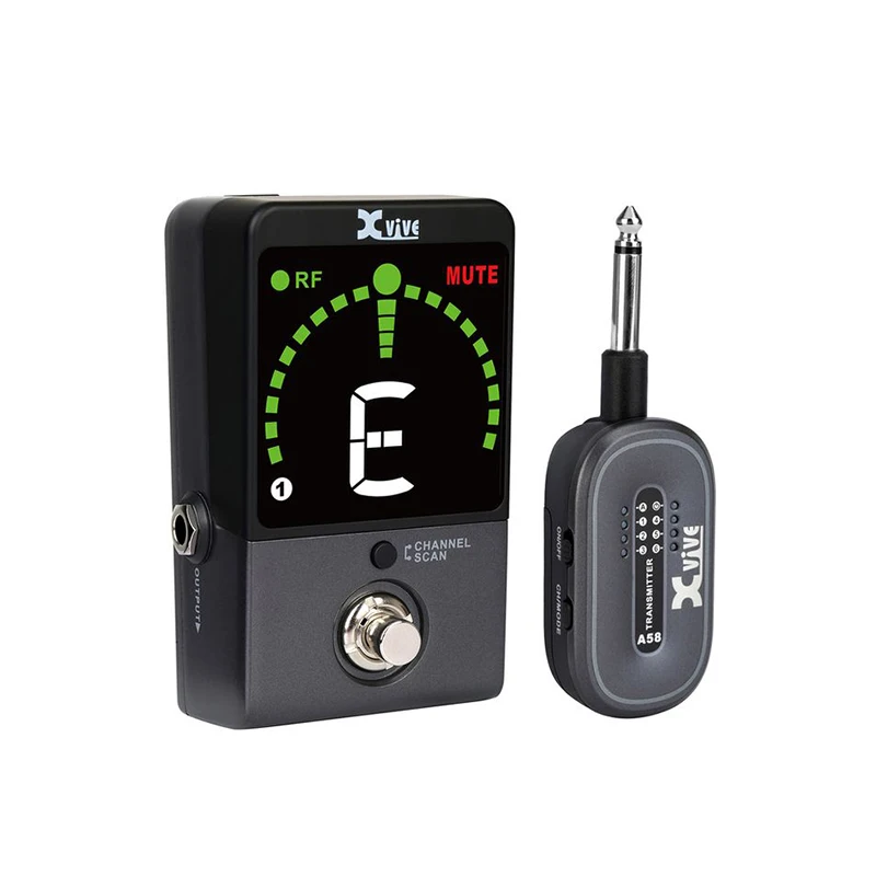 Digital Guitar Pedal Tuner 5.8 Ghz Guitar Wireless System With High-resolution 24-bit / 48 Khz Audio