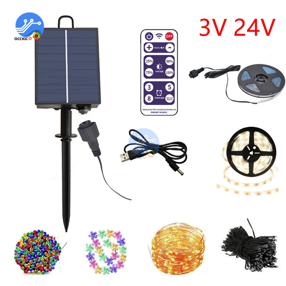 Solar Battery Box Kit Pack Powered Lithium Panel Light With Drill Digger Remote Control For Led String Strip Lamp DIY