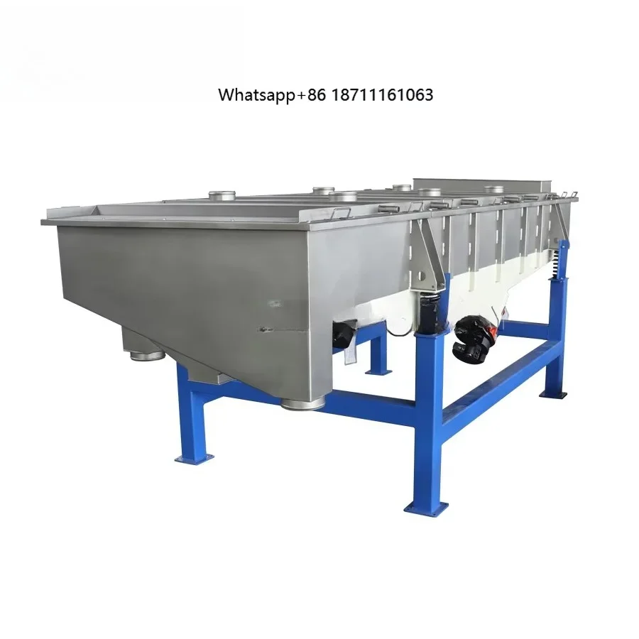 Multi-layer Wheat Bran Linear Vibrating Sieve Rice Husk Powder Industrial Sieving Machine