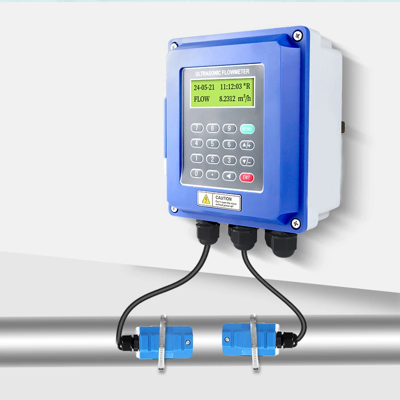 Non-invasive Ultrasonic Flow Meter RS485 Portable Water and Oil Ultrasonic Flow Meter Support Customization