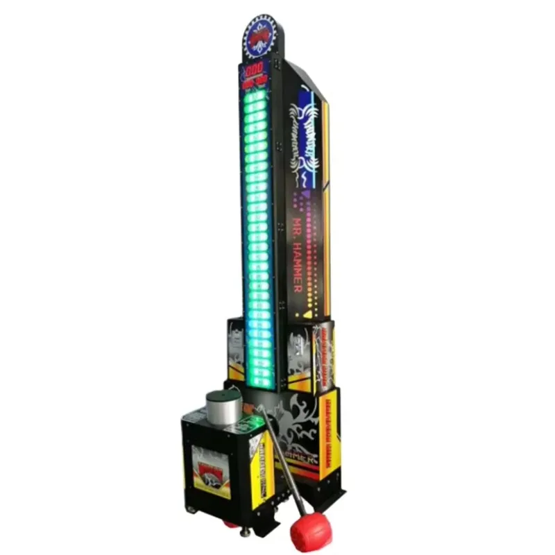 

Arcade Hammer Game Machine Lottery Ticket Electronic Amusement Game King of the Hammer Mr Hammer Hitting Game Redemption Machine