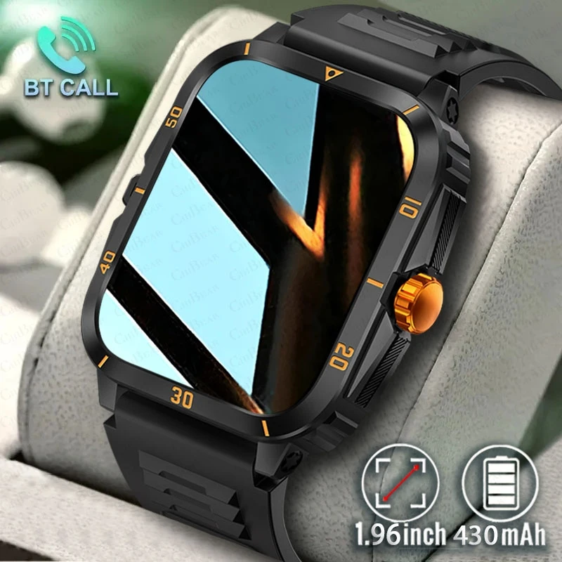 3ATM Waterproof Barometer Altimeter Smartwatch Men 430mAh Battery GPS Outdoor Sports Bluetooth Calling Smart Watch Men 2024 New