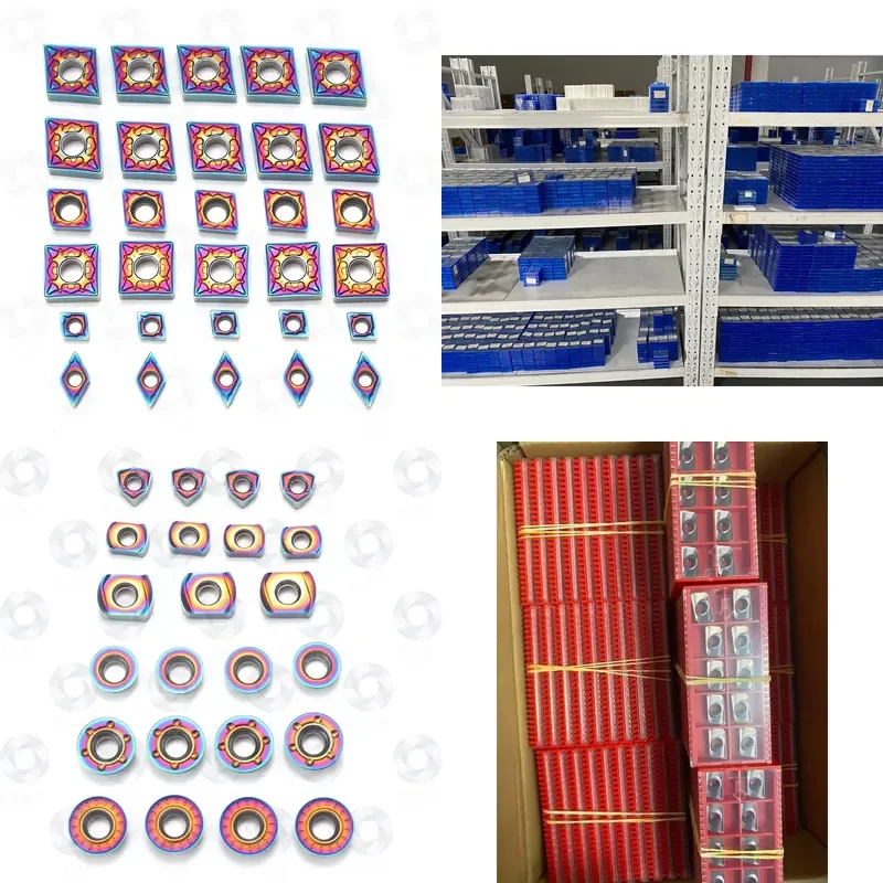 10pcs Insert Turning/Milling/Threading/Grooving Apmt Rpmt Lnmu Cnmg Tnmg Wnmg Vnmg Mgmn Cutting Tool OEM PVD/CVD