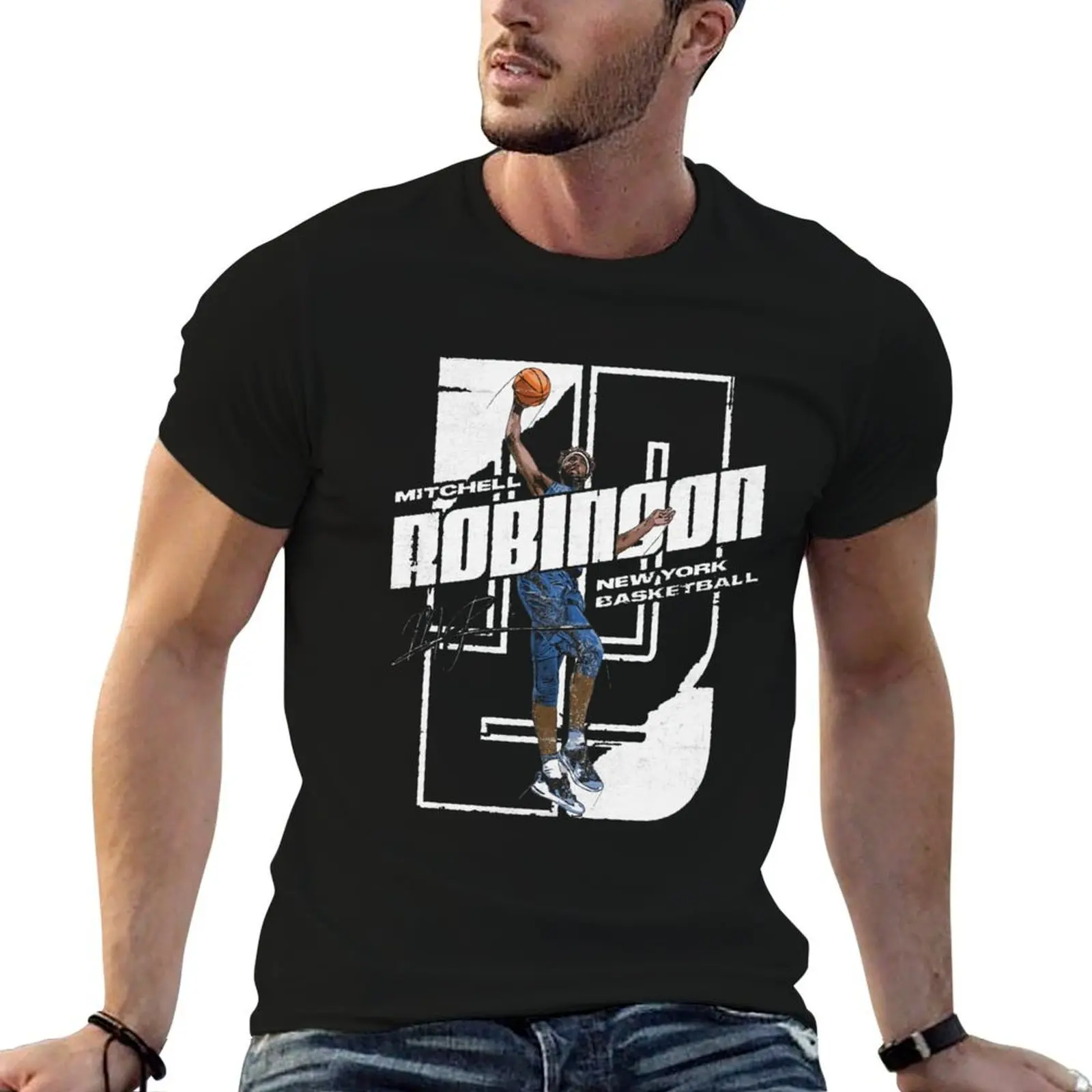 Mitchell Robinson Stretch T-Shirt t shirts for man slim fit t shirt personalised man t shirt cotton T-shirt