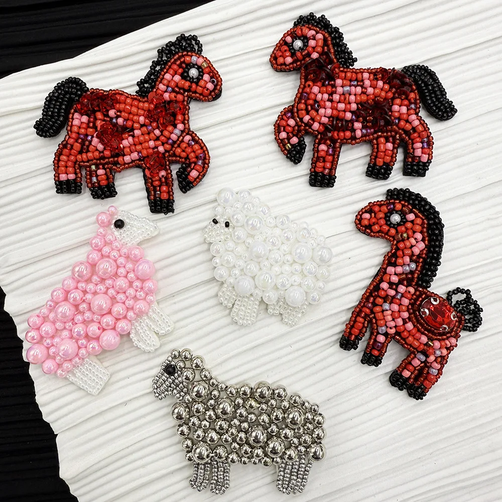 DIY clothing accessories and decorations, including beading, rhinestones, and patches.
