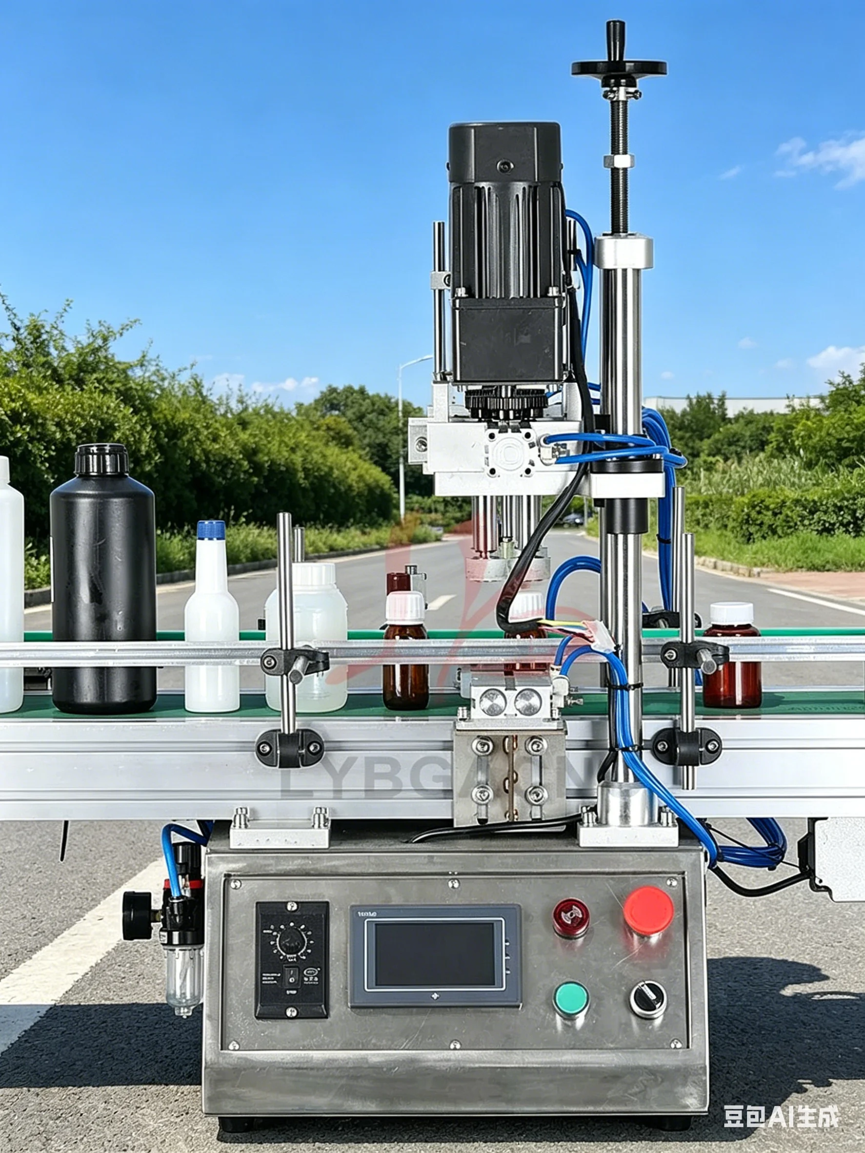 Automatic Bottle Capping Screwing Machine Cap Rolling Sealing Tools for Assembly Line Use 18-150MM/50-400MM Bottle Capper Sealer