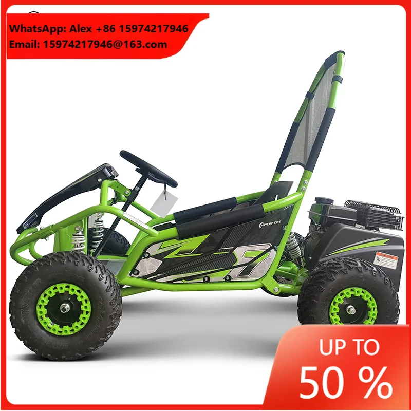 Highper 98cc Petrol Powered Off - Road Go Kart With Oil Cooling High Speed Karting For Adults Racing