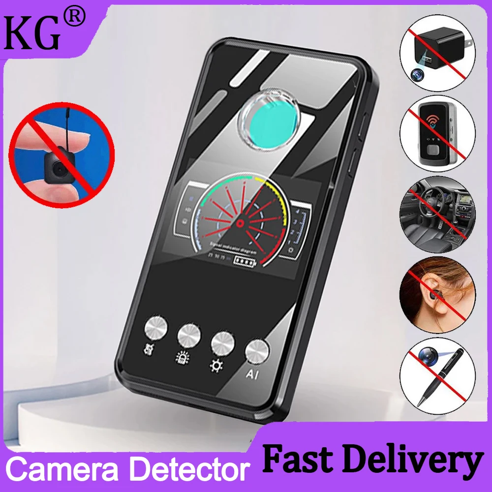 

Hidden Camera Detector T2 Laser Infrared Signal GPS Tracker Mini Bug Finder Anti Spy Gadgets Wiretapping Wireless Bug Detector