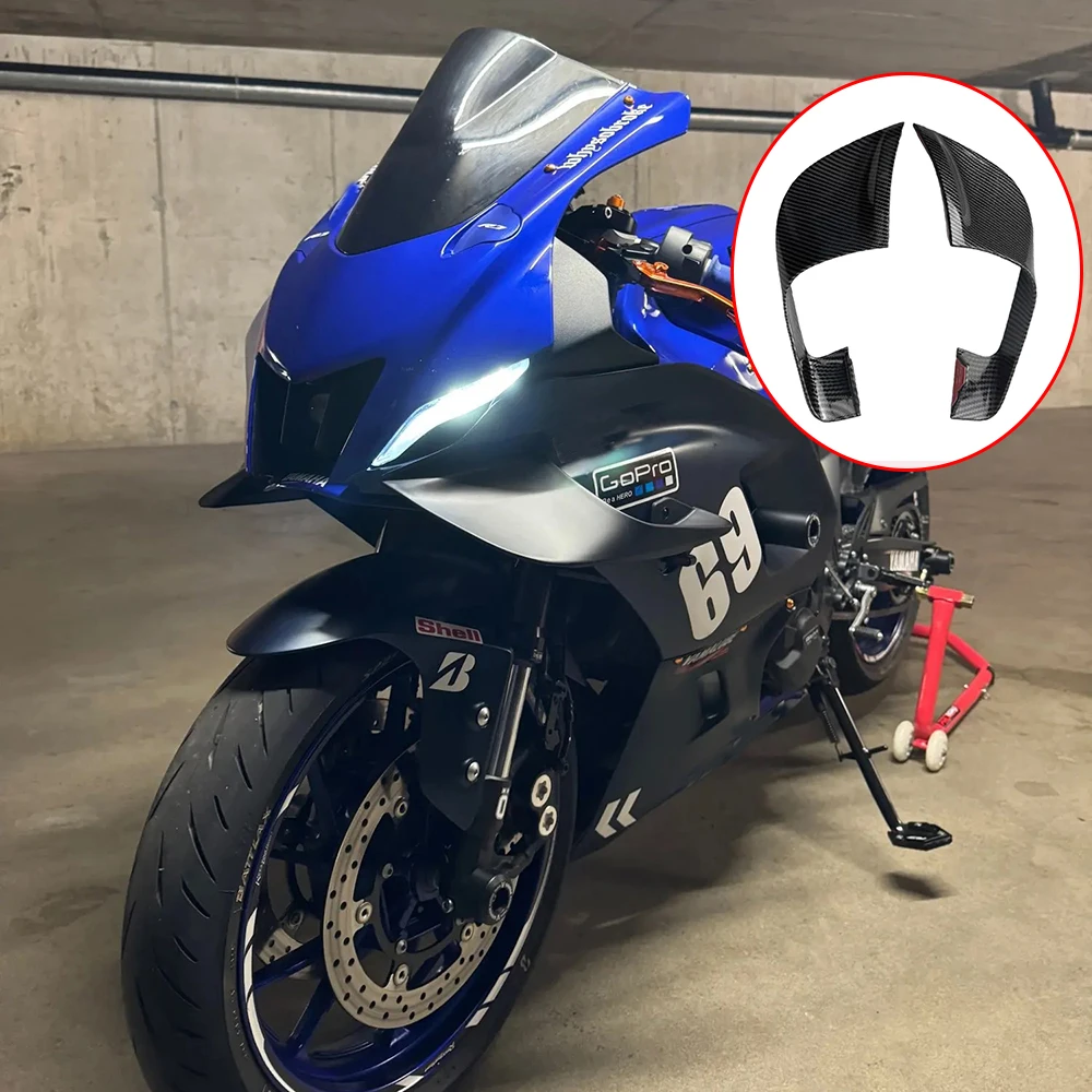 

For YAMAHA R7 YZF R7 YZFR7 R7 2021 2022 2023 1pair Fixed Wind Wing Motorcycle Wing Aerodynamic Fairing Matte Black Accessories