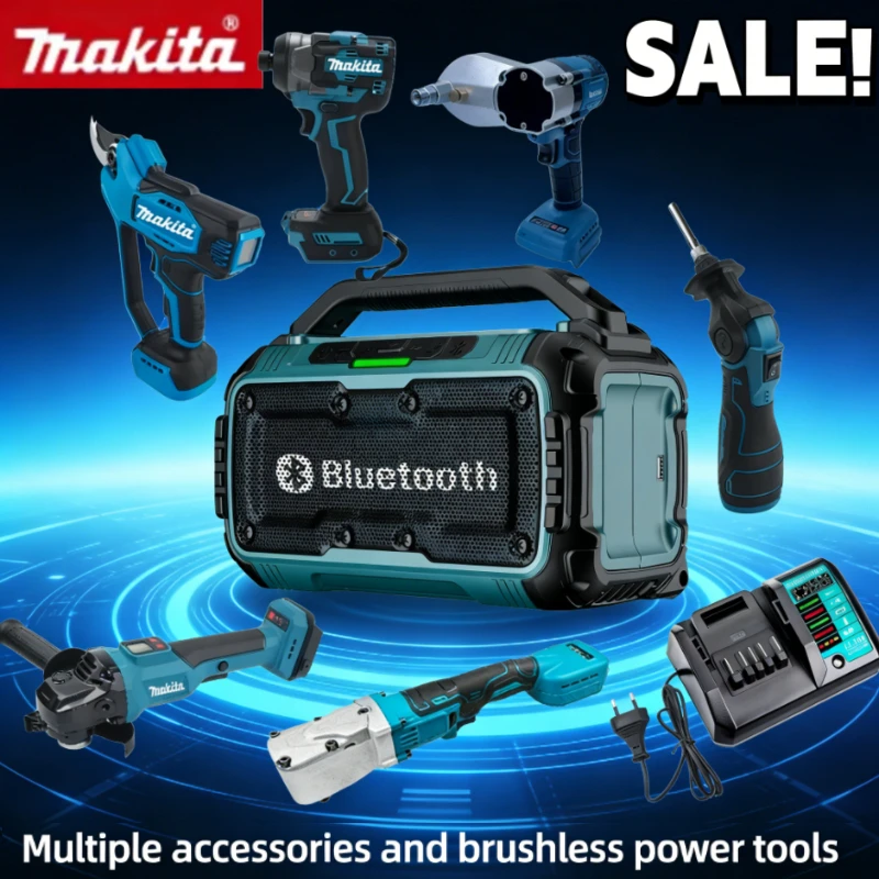 

Makita Set Brushless Gun Cutting Machine Grinder Butter Gun And Including various accessories for the charger For Makita Battery