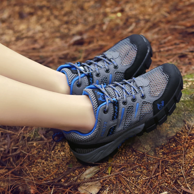 Botas de senderismo para hombre y mujer, zapatos transpirables de alta calidad para escalada de montaña