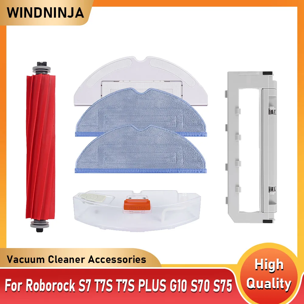 For Roborock S7/S70/S75/T7S/T7S PLUS/G10 Water Tank Main Brush Cover Mop Bracket Holder Vacuum Cleaner Accessories Parts